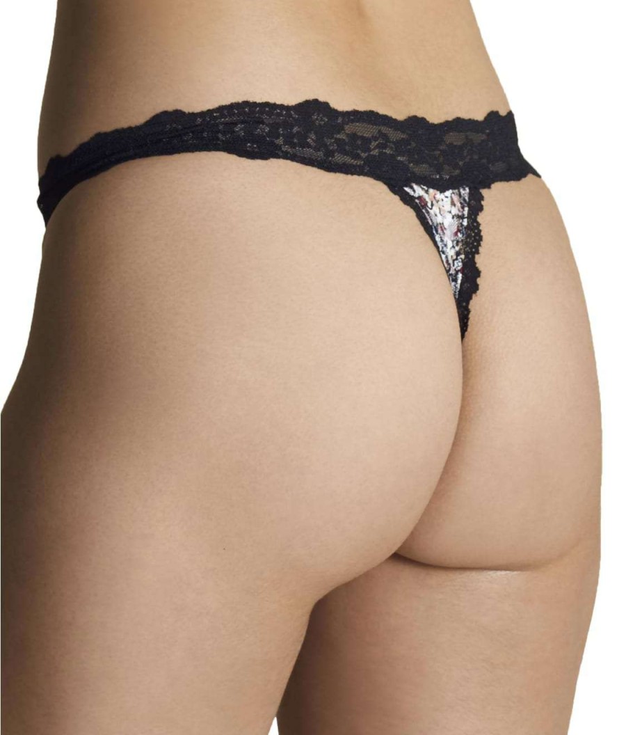 Panties * | All-Over Lace Thong Discount Moi Wild Thing / Pearl