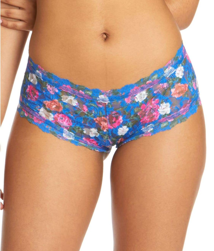 Hanky Panky Panties * | Versailles Boyshort Sales Hanky Panky Blue Multi