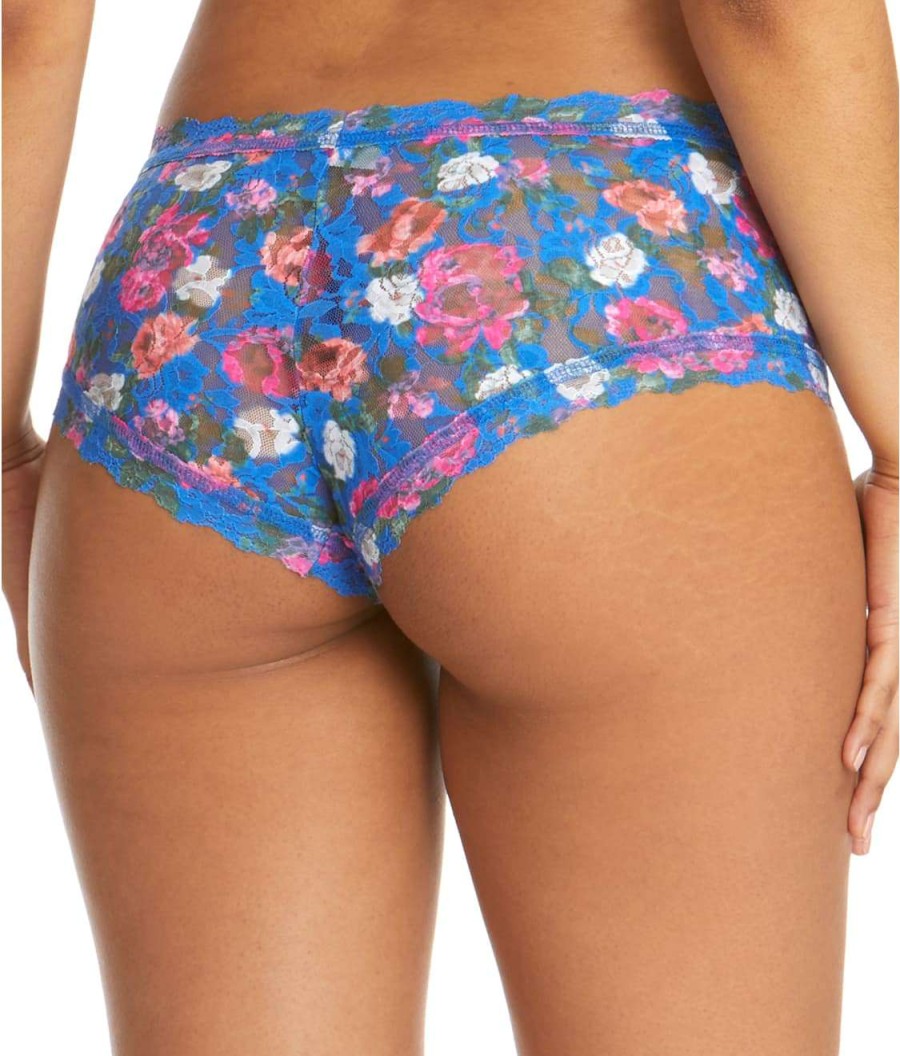 Hanky Panky Panties * | Versailles Boyshort Sales Hanky Panky Blue Multi