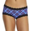 Hanky Panky Panties * | Twilight Plaid Boyshort Sales Hanky Panky Purple Multi