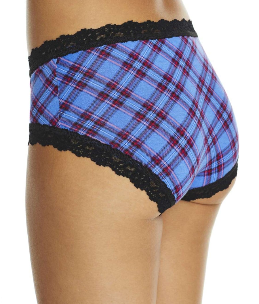 Hanky Panky Panties * | Twilight Plaid Boyshort Sales Hanky Panky Purple Multi