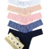 Hanky Panky Panties * | Supima Cotton Low Rise Thong 5-Pack Online Hanky Panky Assorted Neutrals