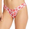 Hanky Panky Panties * | Strawberry Fields Low Rise Thong Cheap Hanky Panky Pink Multi