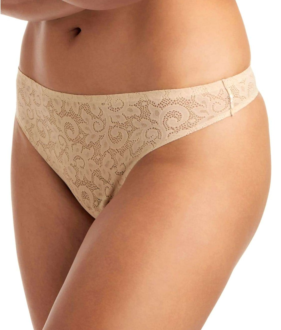 Panties * | All-Over Lace Thong Cheap Tc Fine Intimates