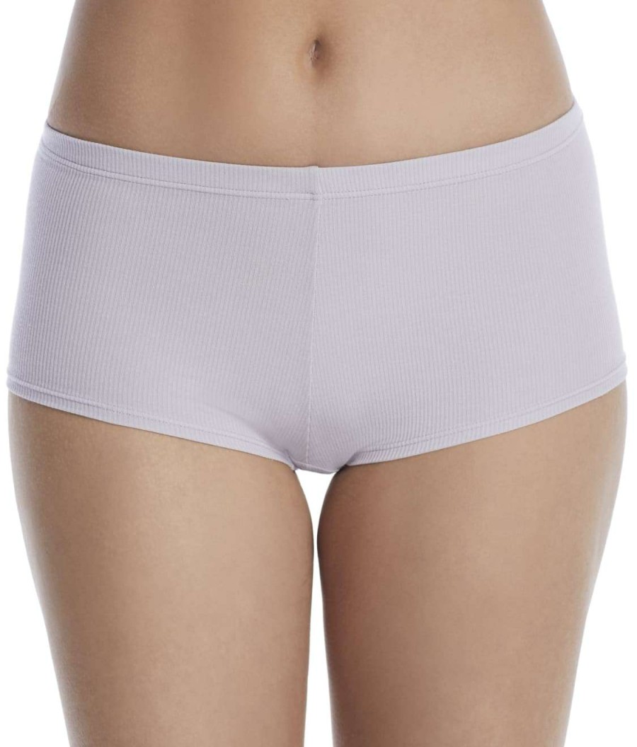 Panties * | 2 2 Modal Ribbed Boyshort Cheap Nearlynude