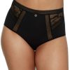 Panties * | True Lace High-Waist Brief Discount Chantelle Black