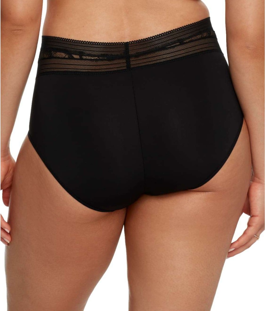 Panties * | True Lace High-Waist Brief Discount Chantelle Black