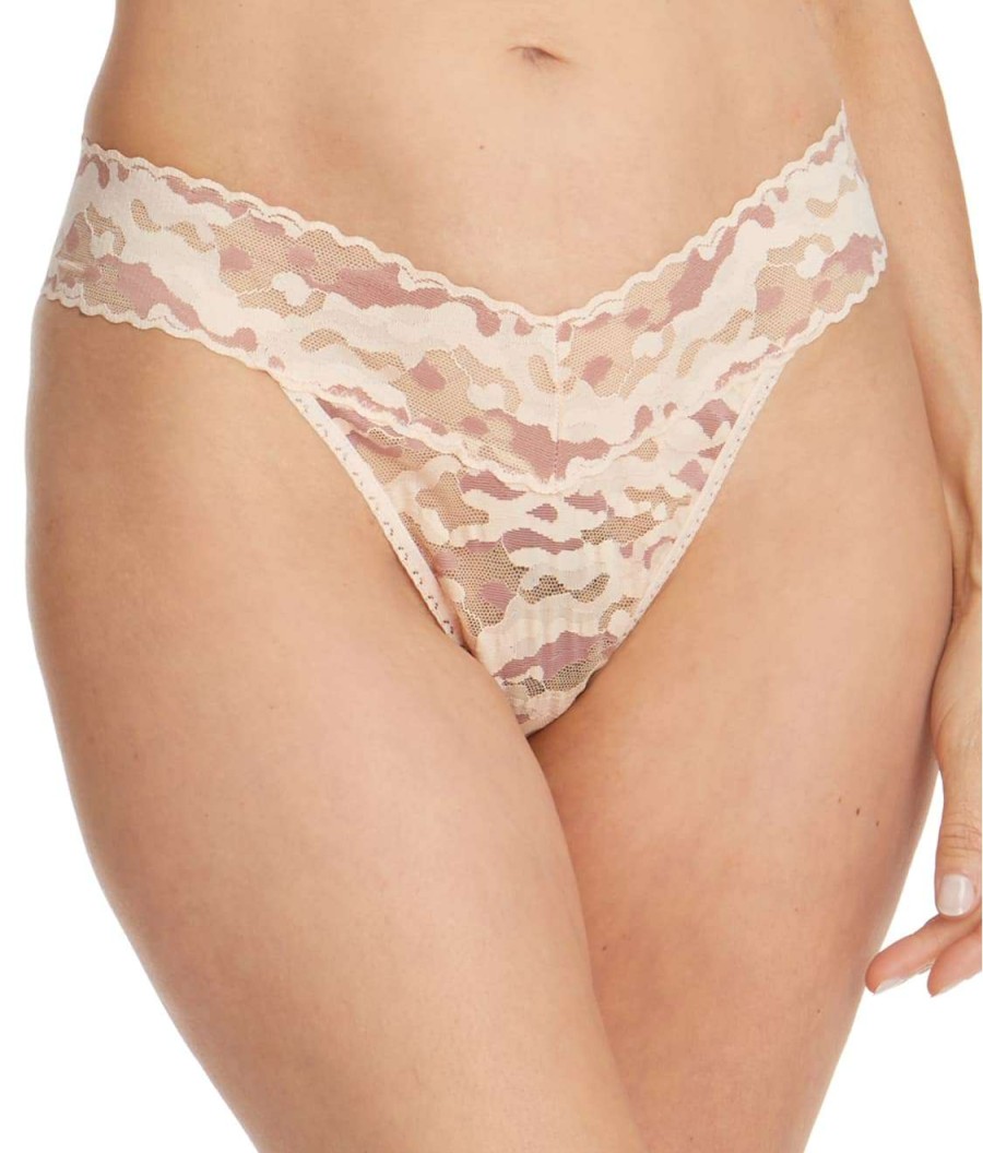 Hanky Panky Panties * | Camo Lace Original Rise Thong Online Hanky Panky