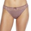 Panties * | Madison Thong Online Prima Donna Satin Taupe