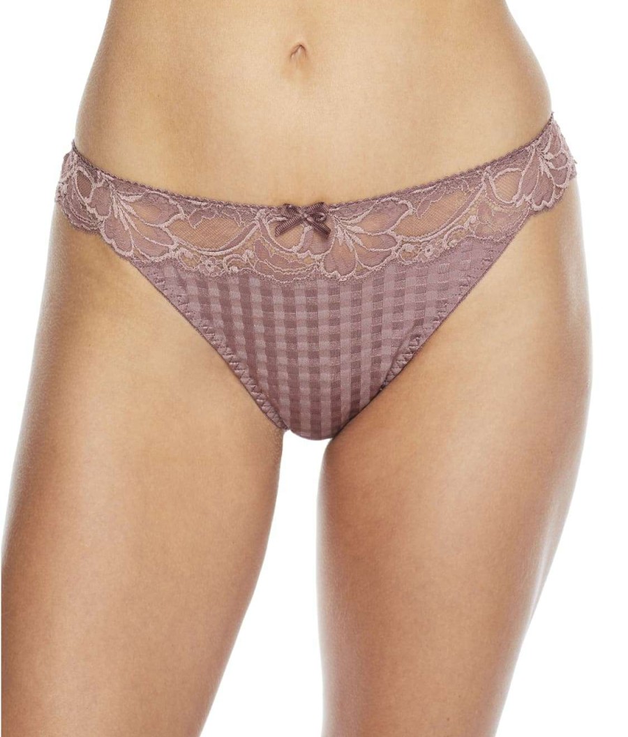 Panties * | Madison Thong Online Prima Donna Satin Taupe