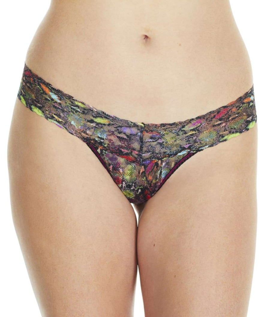 Hanky Panky Panties * | Rainboa Low Rise Thong Online Hanky Panky Multi