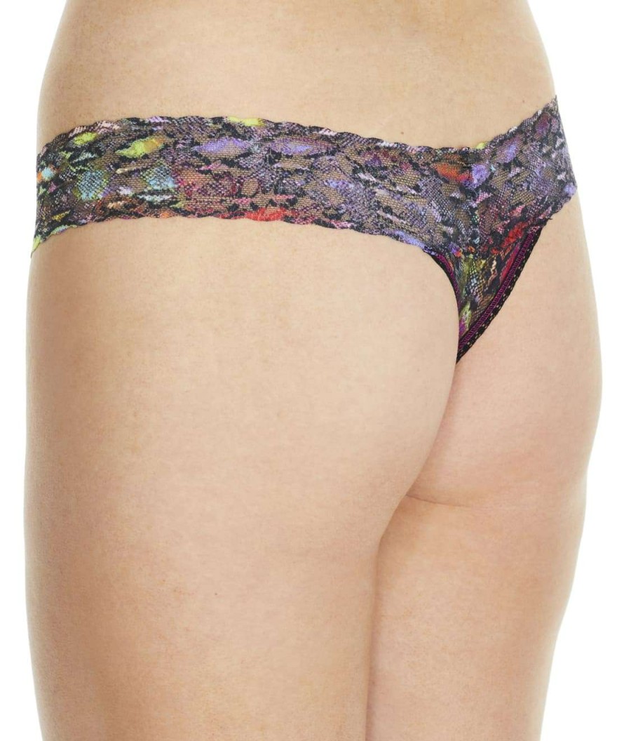 Hanky Panky Panties * | Rainboa Low Rise Thong Online Hanky Panky Multi