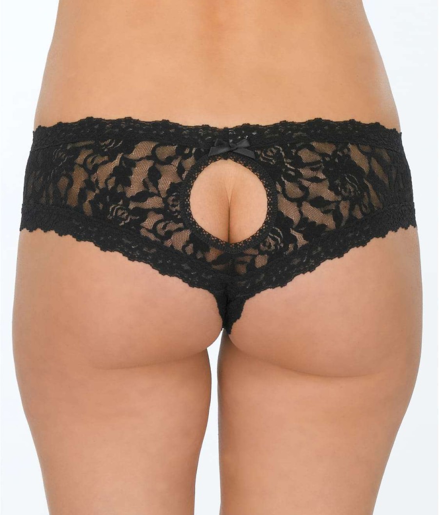 Hanky Panky Panties * | After Midnight Crotchless Hipster Cheap Hanky Panky Black