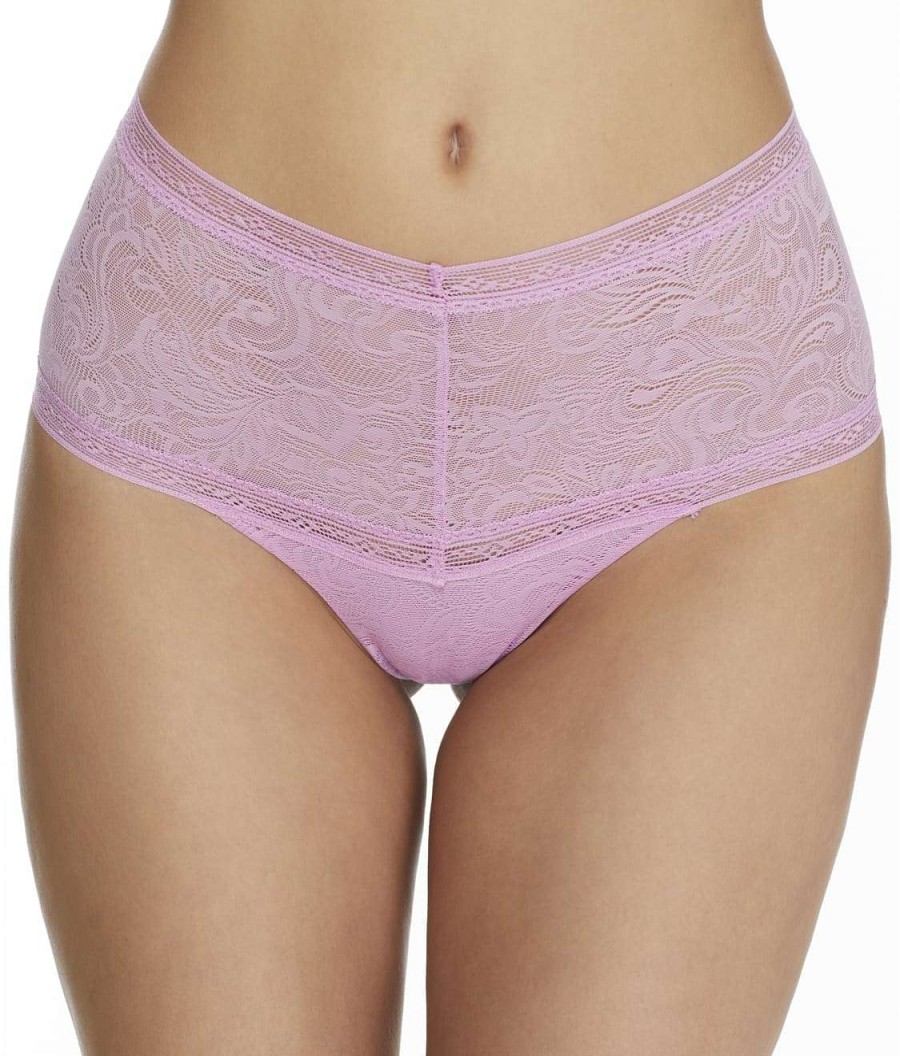 Panties * | Tummy Smoothing Lace Thong Cheap Maidenform