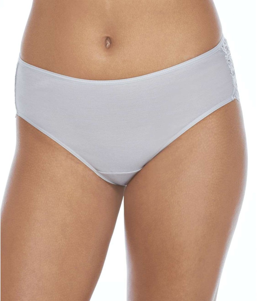 Panties * | Moments Lace-Back Cotton Hi-Cut Brief Online Hanro