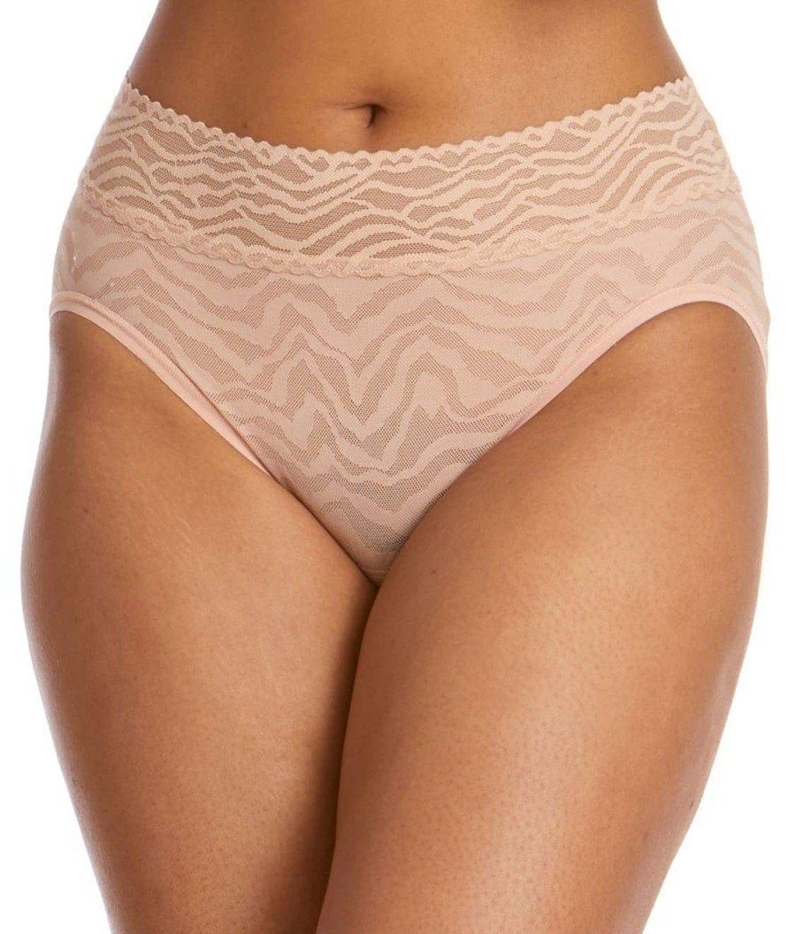 Hanky Panky Panties * | Zebra Lace French Brief Cheap Hanky Panky Mocha