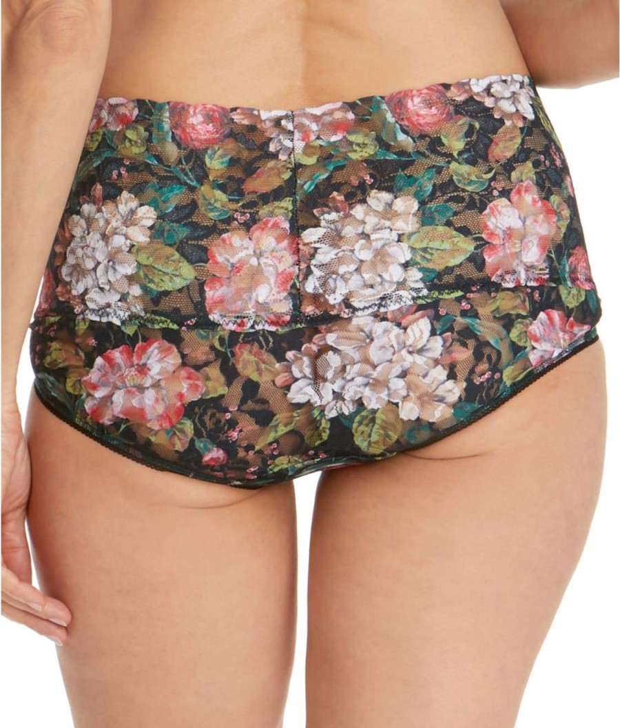 Hanky Panky Panties * | Baroque Blooms Retro V-Kini Cheap Hanky Panky Black Multi