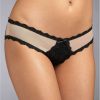 Hanky Panky Panties * | After Midnight Crotchless Bikini Cheap Hanky Panky Mocha / Black