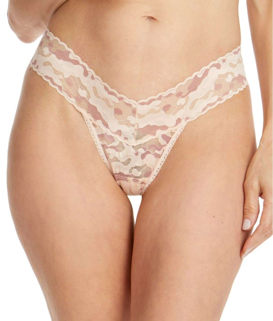 Hanky Panky Panties * | Camo Lace Low Rise Thong Sales Hanky Panky