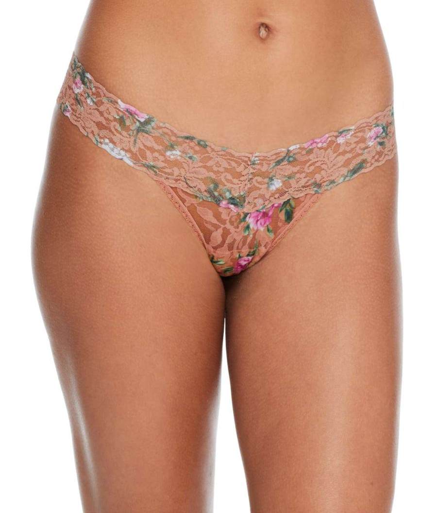 Hanky Panky Panties * | Signature Lace Low Rise Printed Thong Discount Hanky Panky