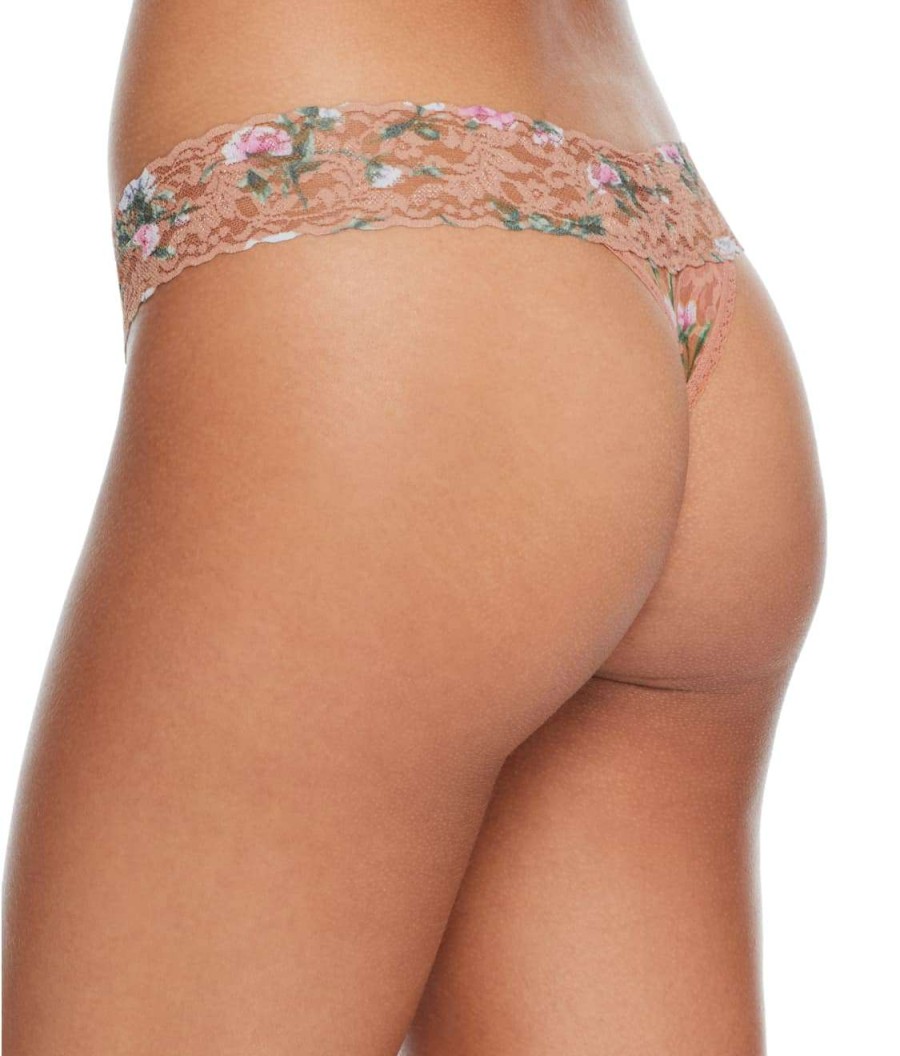 Hanky Panky Panties * | Signature Lace Low Rise Printed Thong Discount Hanky Panky