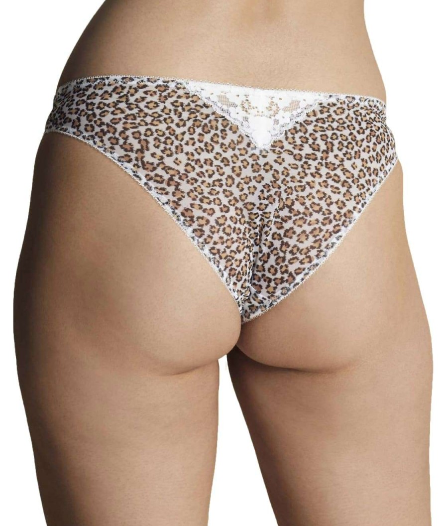 Panties * | Mesh Lace Tanga Cheap Moi