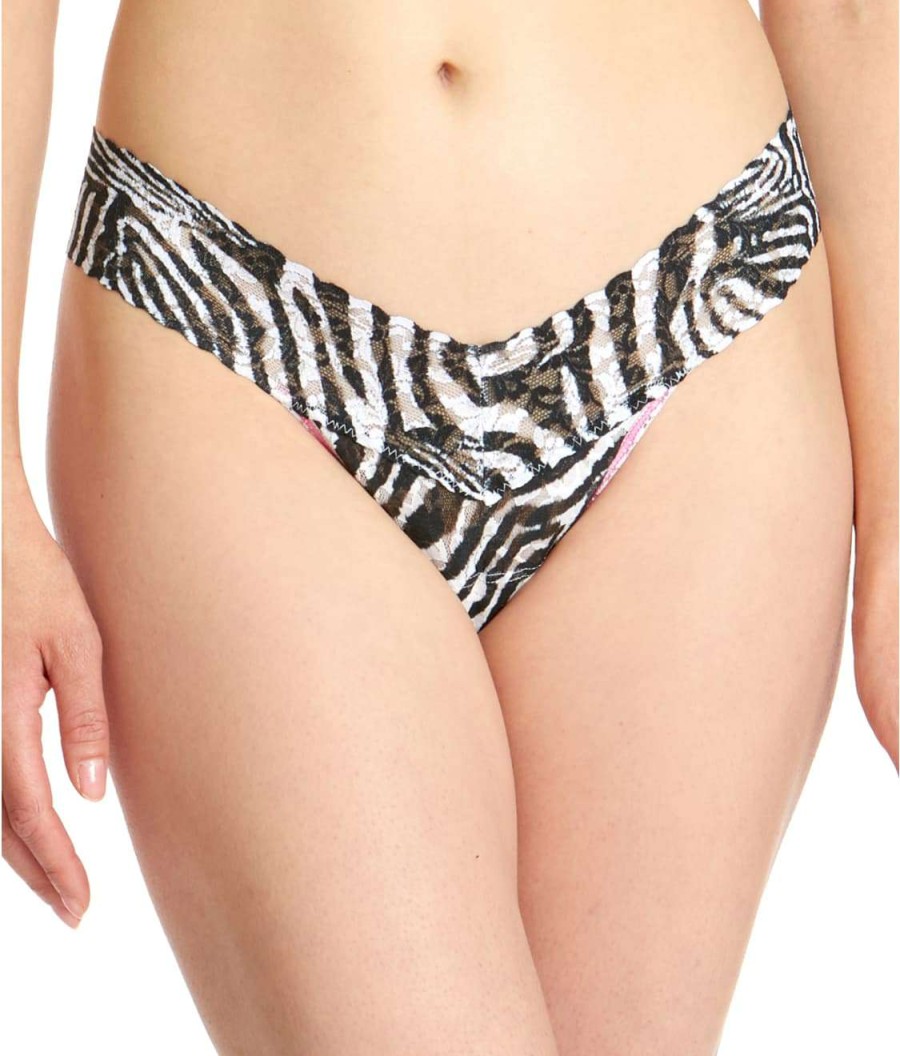 Hanky Panky Panties * | Low Rise Thong Discount Hanky Panky Aughts Zebra