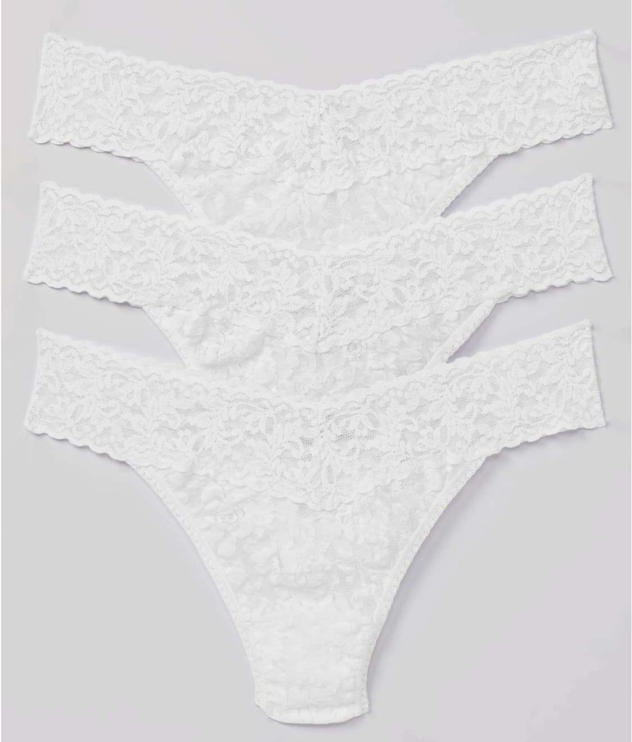 Hanky Panky Panties * | Signature Lace Original Rise Thong 3-Pack Discount Hanky Panky