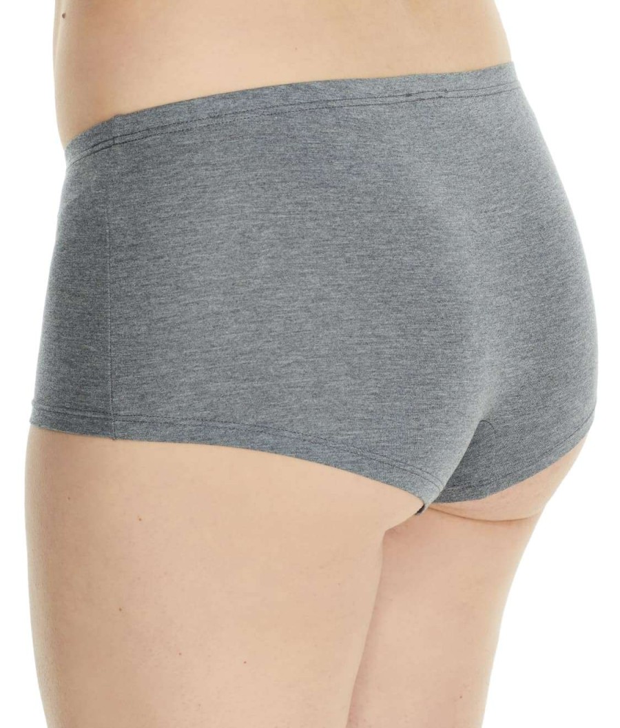 Panties * | Soft Touch Boyshort Cheap Hanro Melange