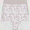 Panties * | Smoothing Cotton Brief 2-Pack Online Bali White Flower / Gloss