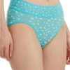 Hanky Panky Panties * | Leopard Cross-Dyed Lace French Brief Sales Hanky Panky Turquoise / White