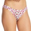 Hanky Panky Panties * | Heartbeat Brazilian Bikini Sales Hanky Panky White Multi