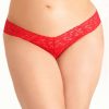 Hanky Panky Panties * | Plus Size Signature Lace Original Rise Thong Discount Hanky Panky