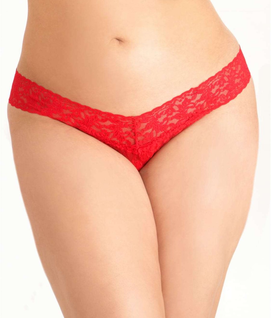 Hanky Panky Panties * | Plus Size Signature Lace Original Rise Thong Discount Hanky Panky