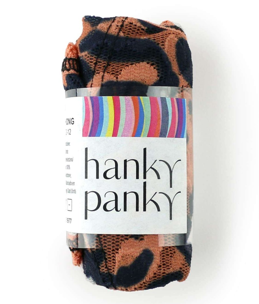 Hanky Panky Panties * | Cheeky Cheetah Low Rise Thong Online Hanky Panky Multi