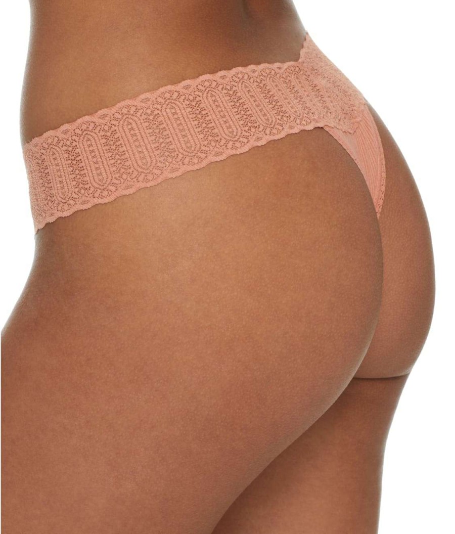 Hanky Panky Panties * | Eco Rib Original Rise Thong Online Hanky Panky