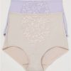 Panties * | Jacquard Shaping Brief 2-Pack Sales Bali Lilac / Sandshell