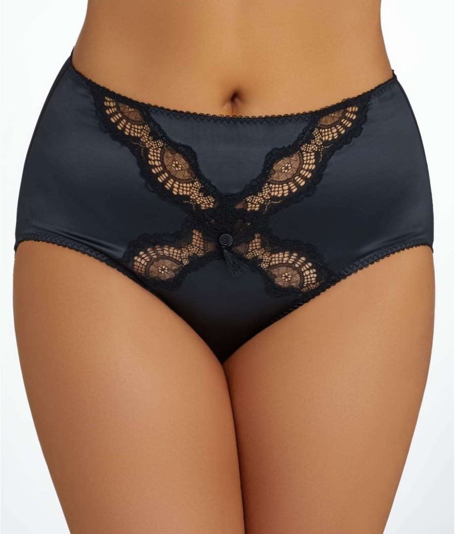 Panties * | Star Lift Full Brief Cheap Dita Von Teese Black