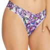 Hanky Panky Panties * | Purple Pansy Original Rise Thong Cheap Hanky Panky Purple Multi