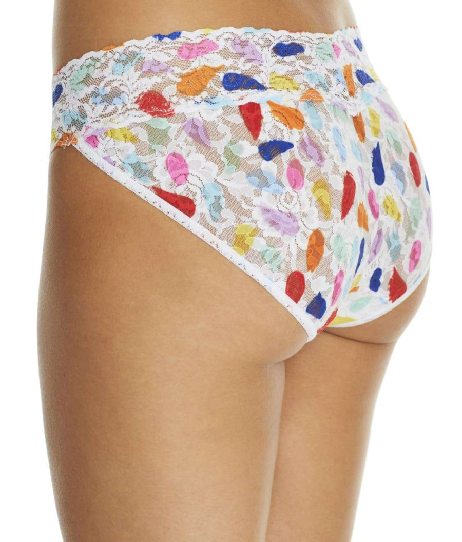 Hanky Panky Panties * | Playful V-Kini Cheap Hanky Panky White Multi