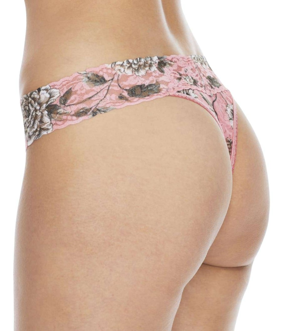 Hanky Panky Panties * | Marianne Original Rise Thong Cheap Hanky Panky Pink Multi