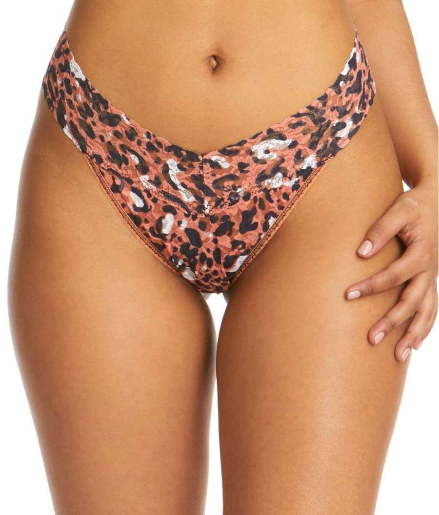 Hanky Panky Panties * | Cheeky Cheetah Original Rise Thong Online Hanky Panky Multi