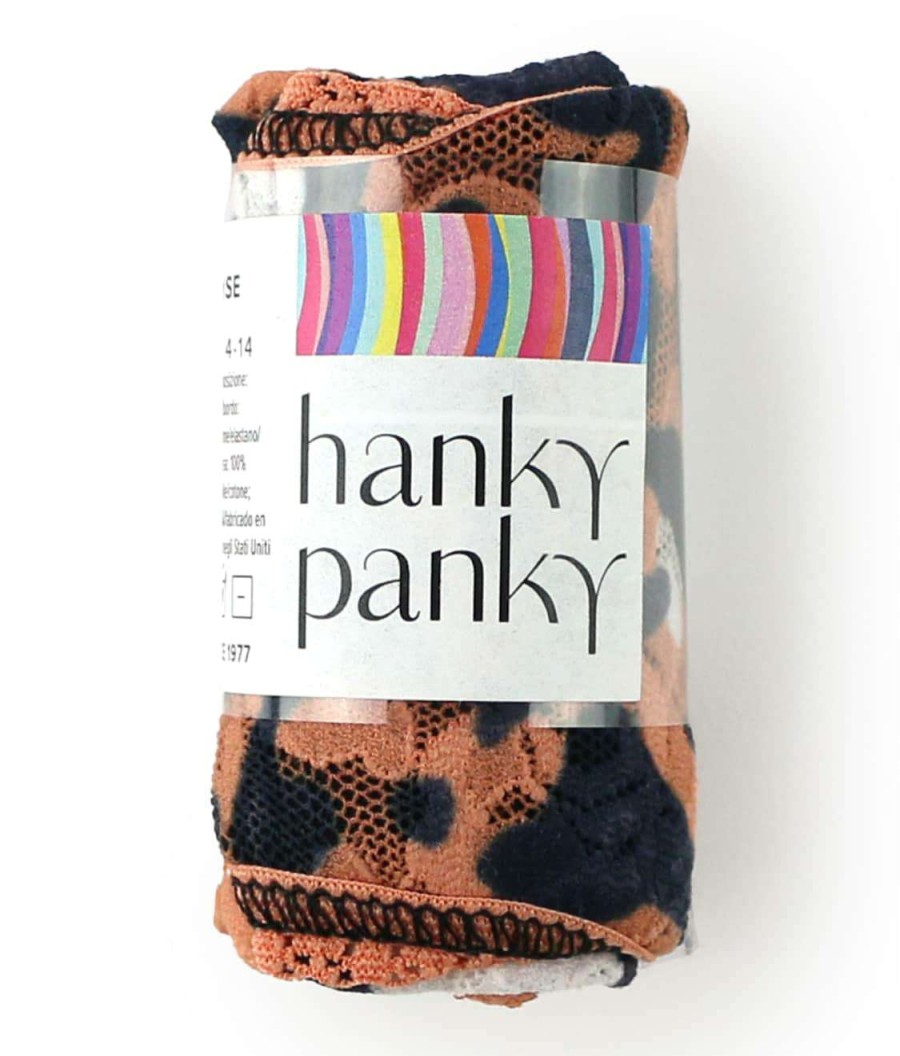 Hanky Panky Panties * | Cheeky Cheetah Original Rise Thong Online Hanky Panky Multi