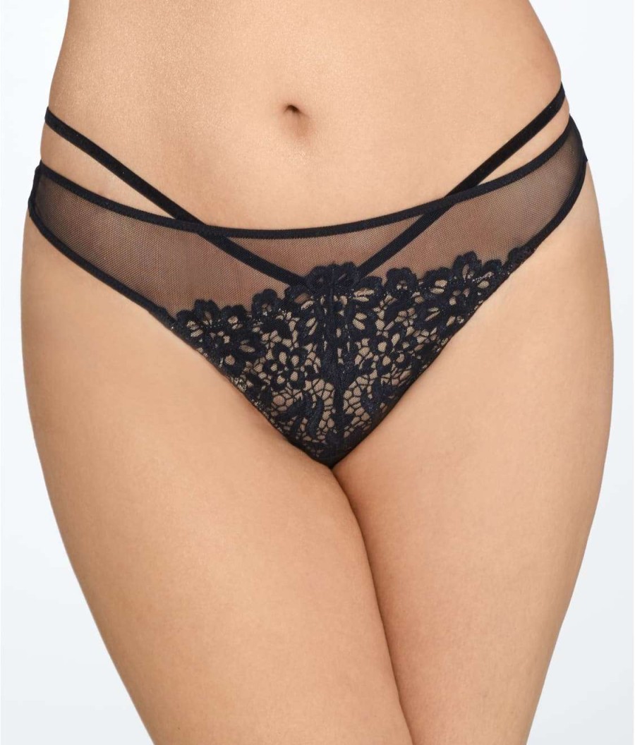 Panties * | Dahlia G-String Discount Dita Von Teese Black