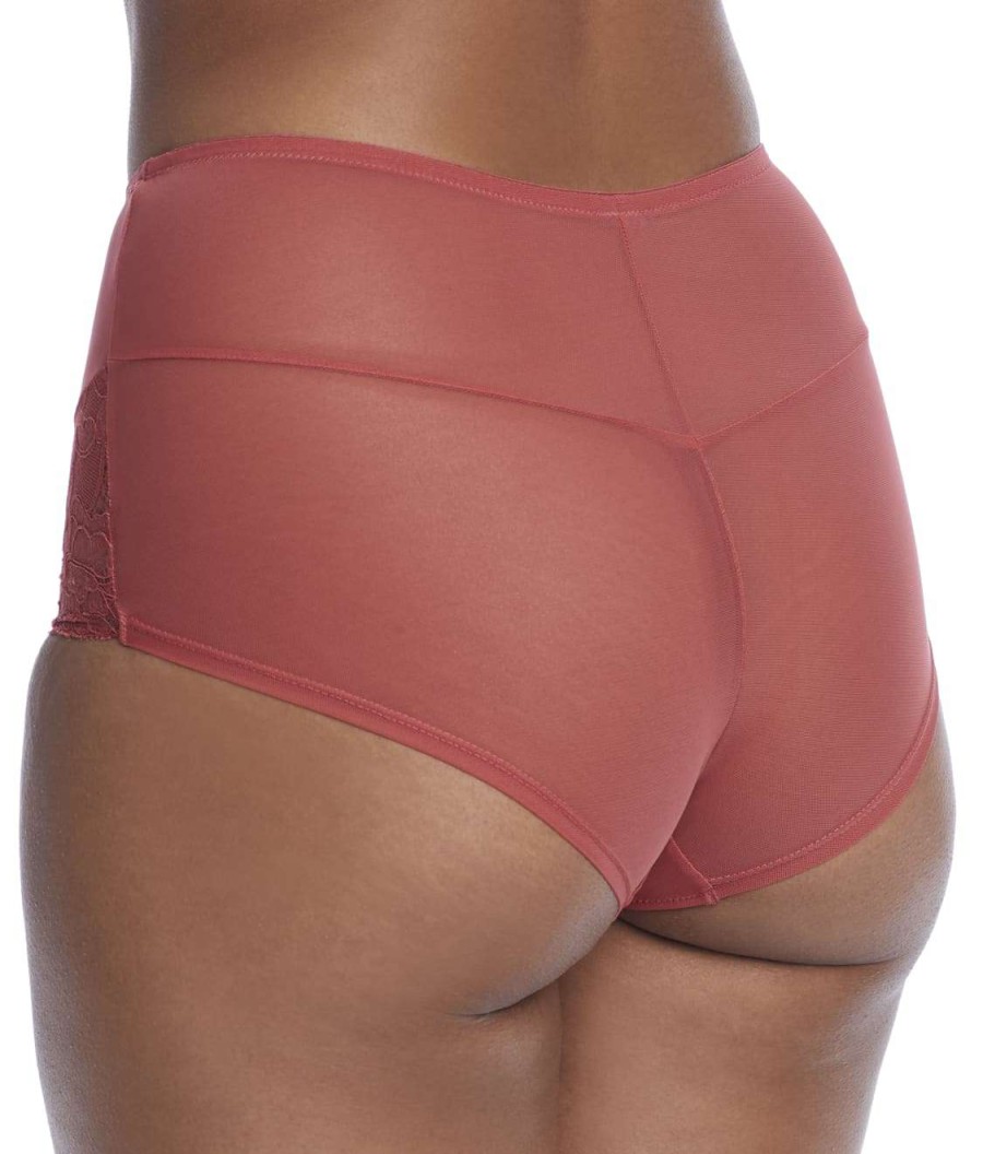 Panties * | Imogen High-Waist Brief Discount Panache Garnet Rose