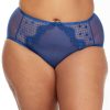 Panties * | Full Figure Vedette High-Waist Brief Online Dita Von Teese Capri Blue