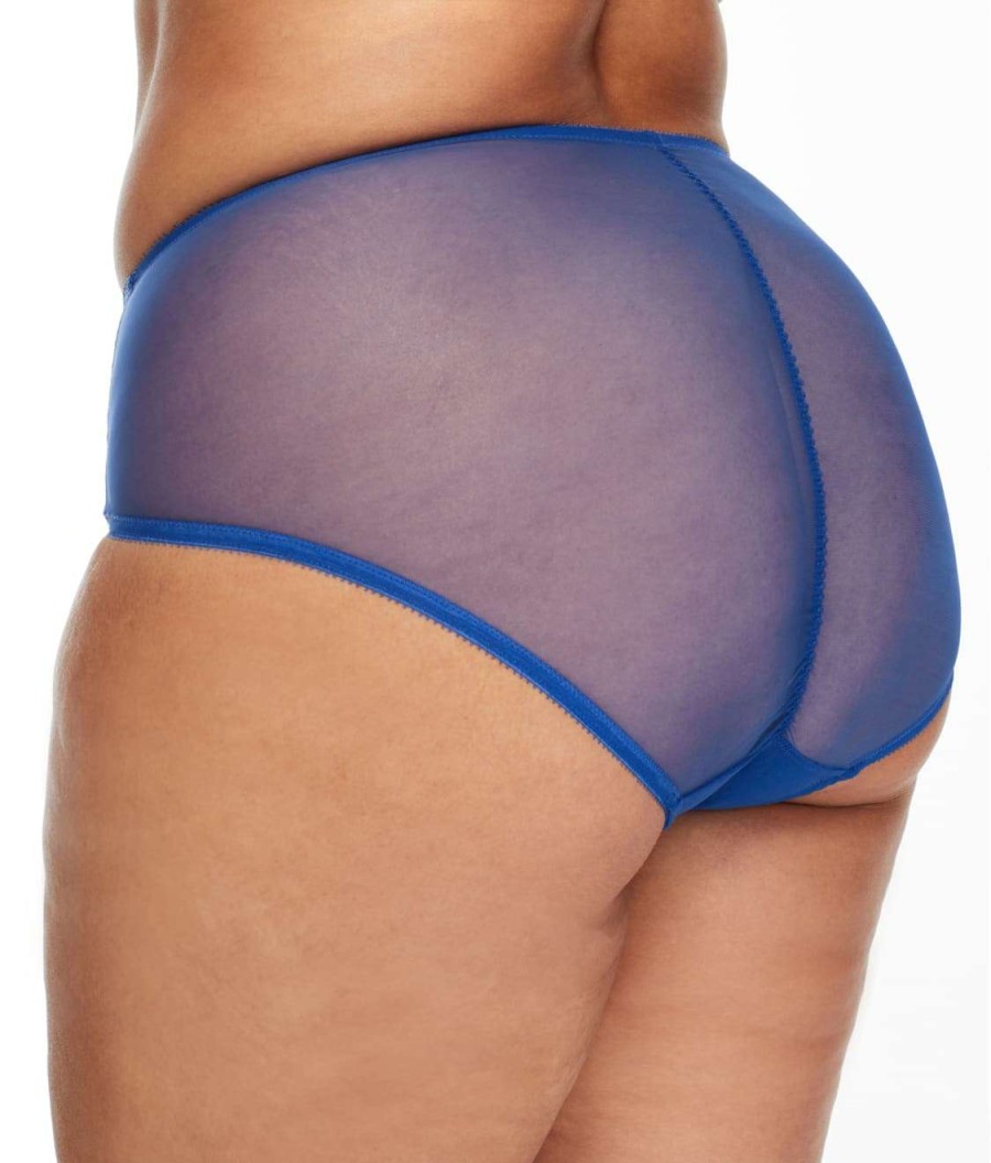 Panties * | Full Figure Vedette High-Waist Brief Online Dita Von Teese Capri Blue