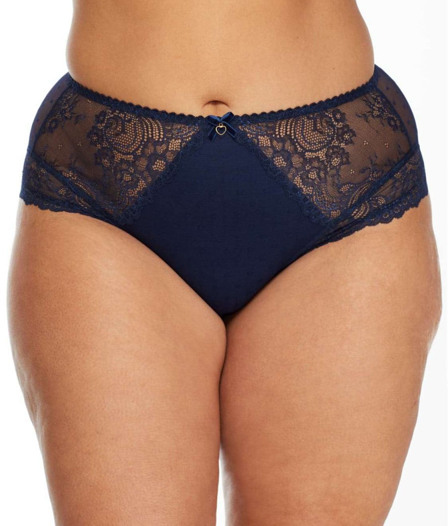 Panties * | Fiamma Lace High-Waist Brief Online Dita Von Teese