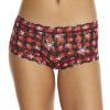 Hanky Panky Panties * | Home For The Holidays Lace Boyshort Cheap Hanky Panky Red Multi