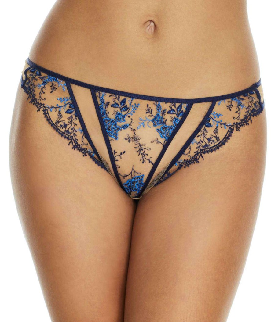 Panties * | Femmoiselle Thong Discount Dita Von Teese Queens Blue